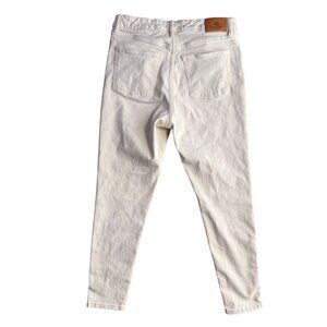 Lauren Ralph Lauren Jeans Women 6 Cream Denim Mid Rise Skinny Fit Preppy Classic